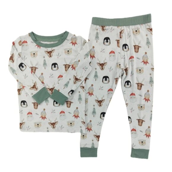 NWT Little One Shop North Pole Pals Bamboo Set 12-18 months - Picture 2 of 3